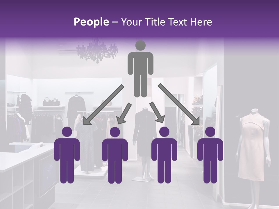 Shopping Department Clothing PowerPoint Template