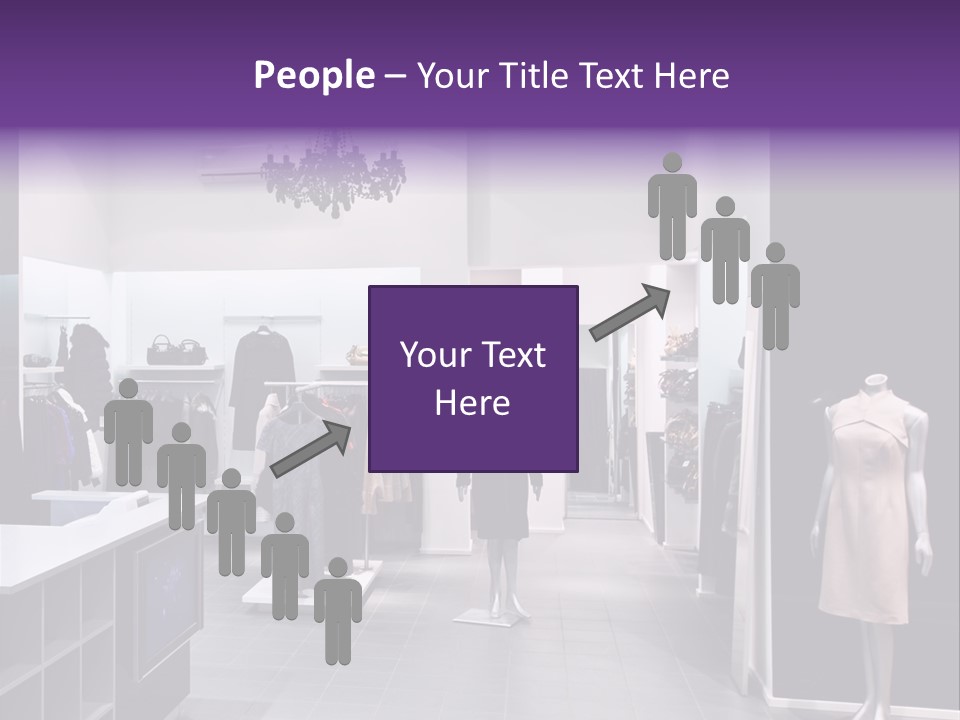 Shopping Department Clothing PowerPoint Template