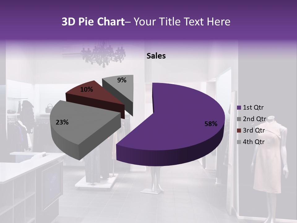 Shopping Department Clothing PowerPoint Template
