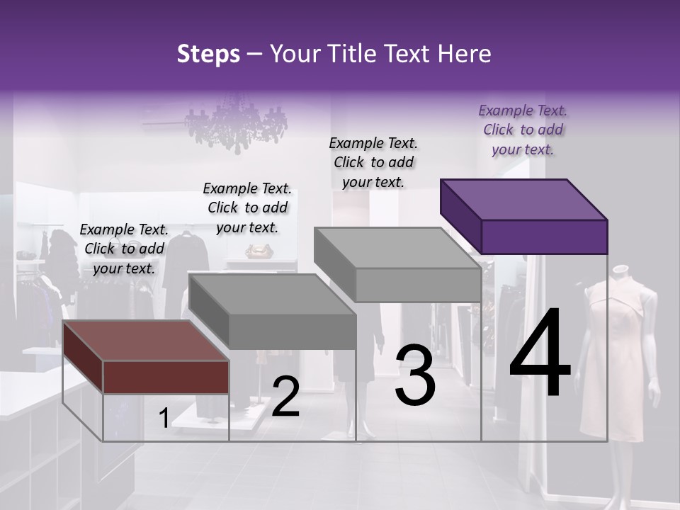 Shopping Department Clothing PowerPoint Template