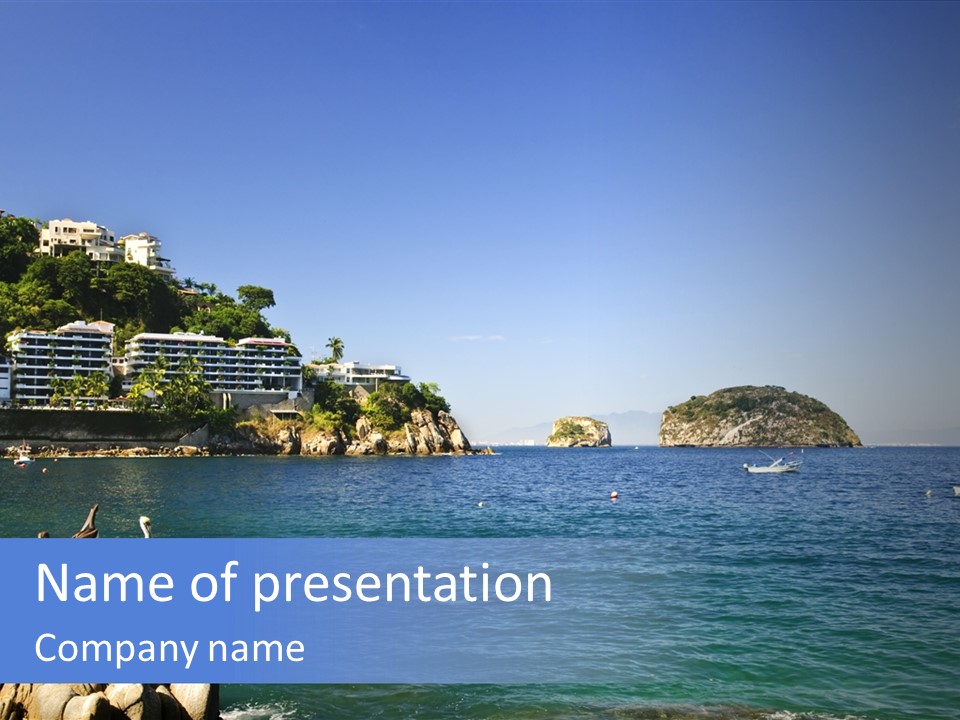 Resort Sand Surf PowerPoint Template
