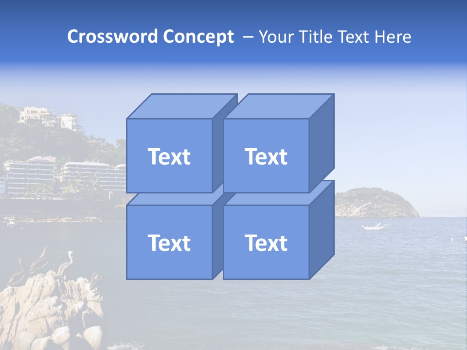 Resort Sand Surf PowerPoint Template