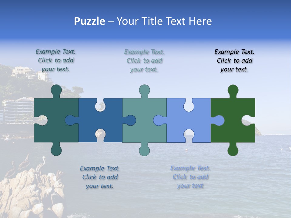 Resort Sand Surf PowerPoint Template