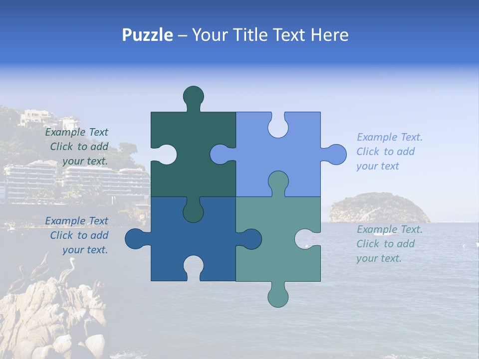 Resort Sand Surf PowerPoint Template