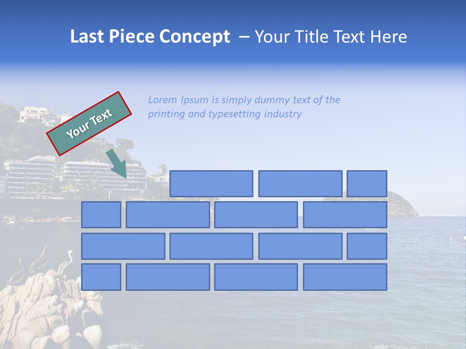 Resort Sand Surf PowerPoint Template