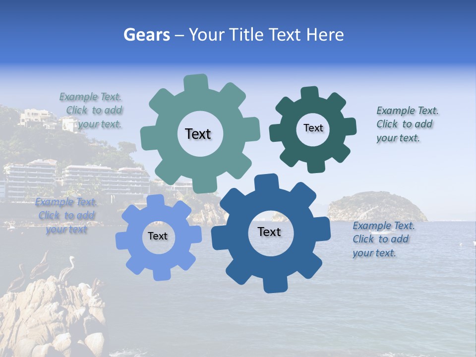 Resort Sand Surf PowerPoint Template