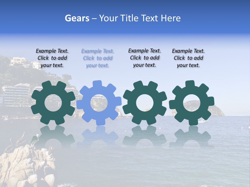 Resort Sand Surf PowerPoint Template