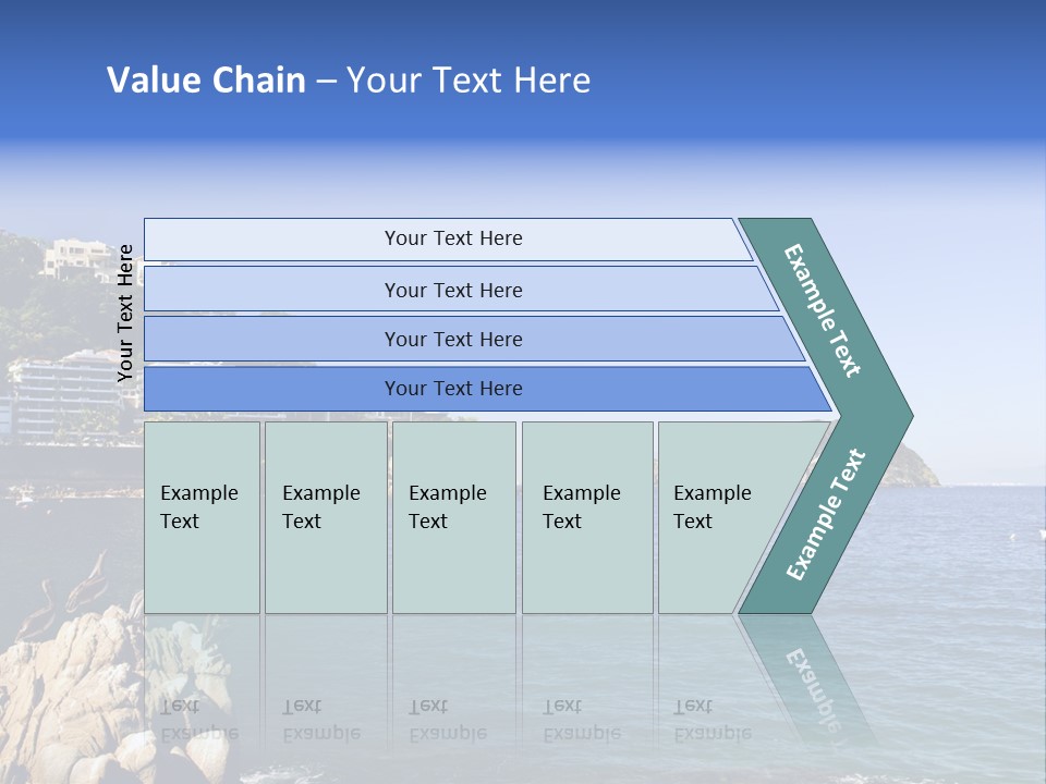 Resort Sand Surf PowerPoint Template