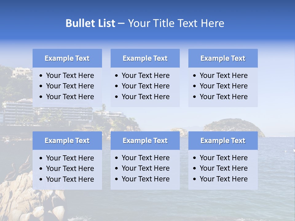 Resort Sand Surf PowerPoint Template