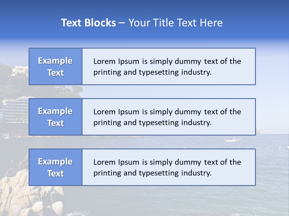 Resort Sand Surf PowerPoint Template