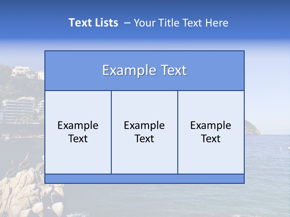 Resort Sand Surf PowerPoint Template