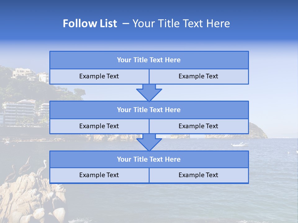 Resort Sand Surf PowerPoint Template