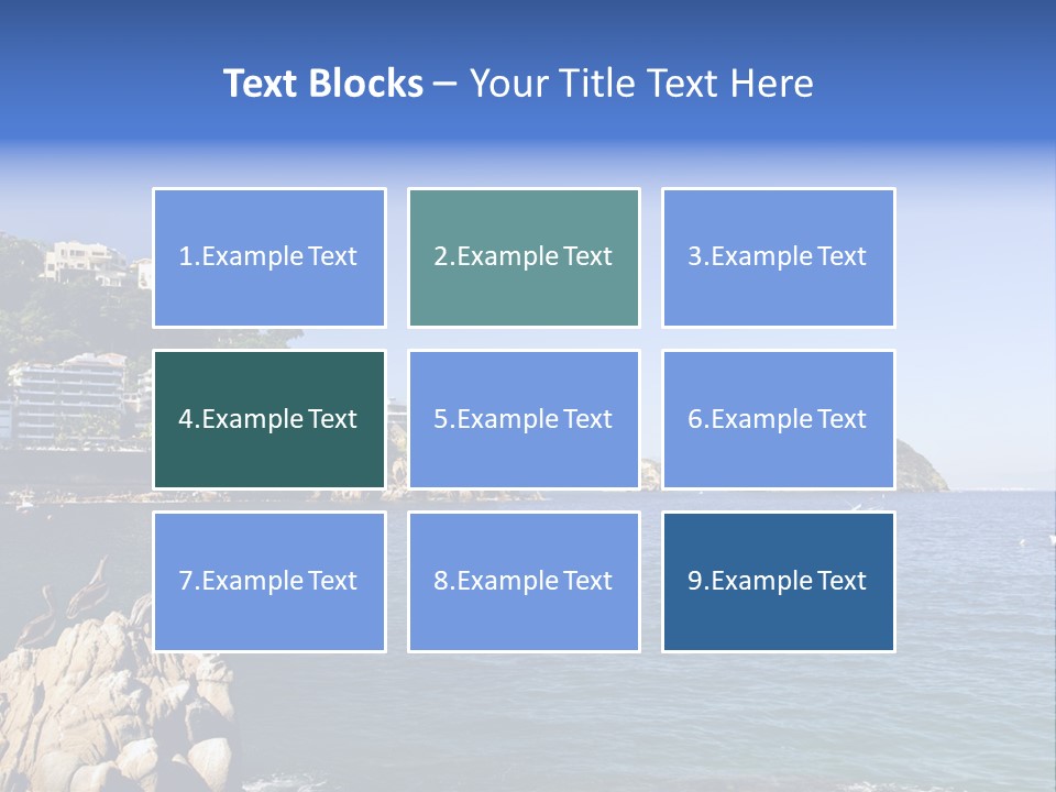 Resort Sand Surf PowerPoint Template