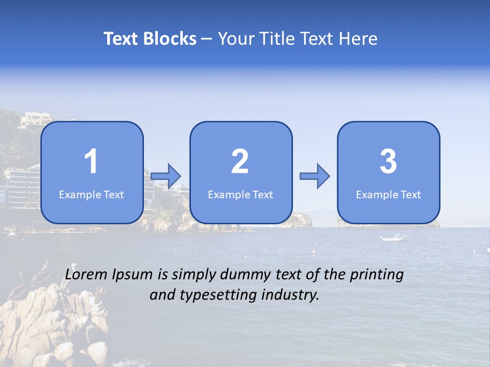 Resort Sand Surf PowerPoint Template
