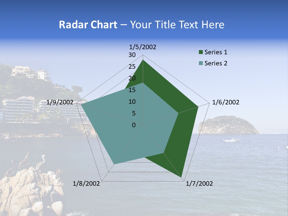 Resort Sand Surf PowerPoint Template