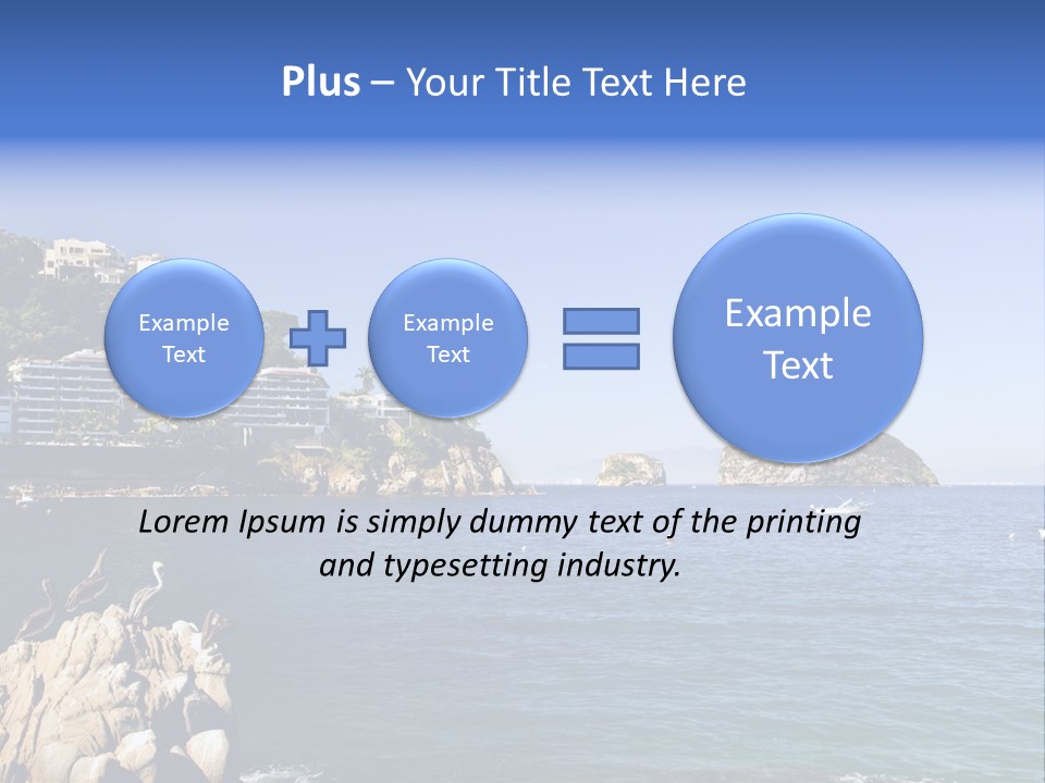 Resort Sand Surf PowerPoint Template