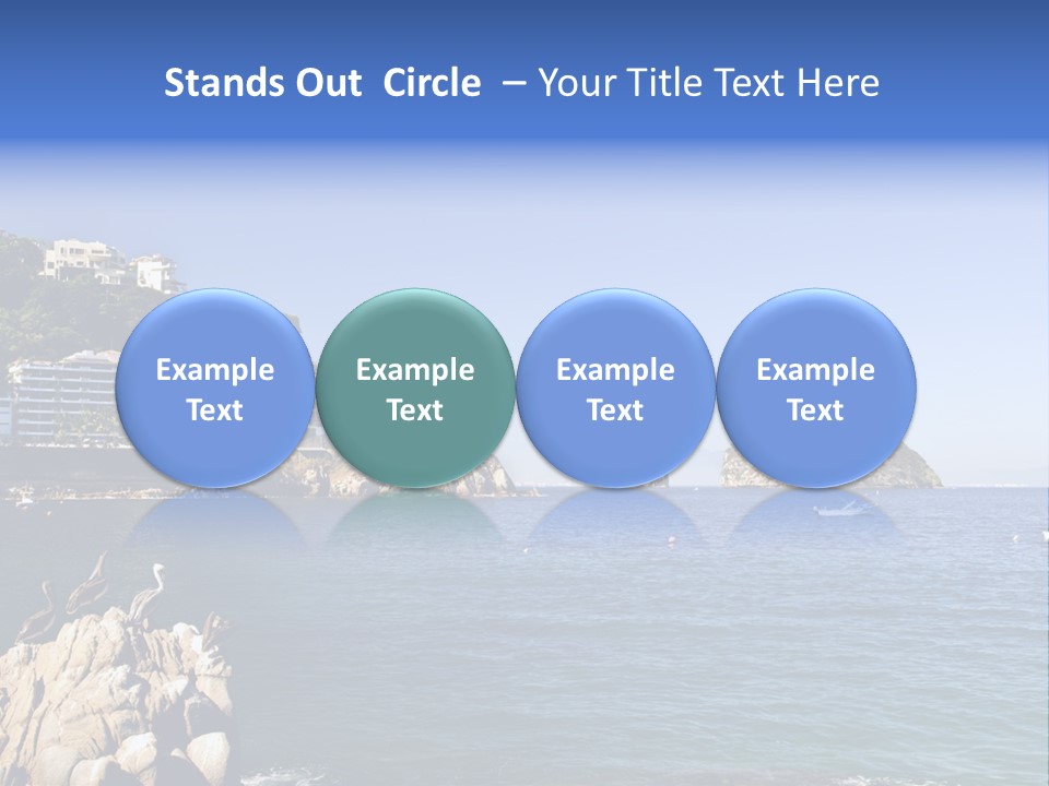 Resort Sand Surf PowerPoint Template