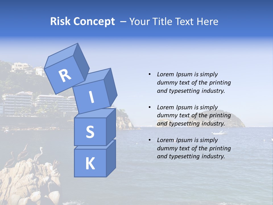 Resort Sand Surf PowerPoint Template