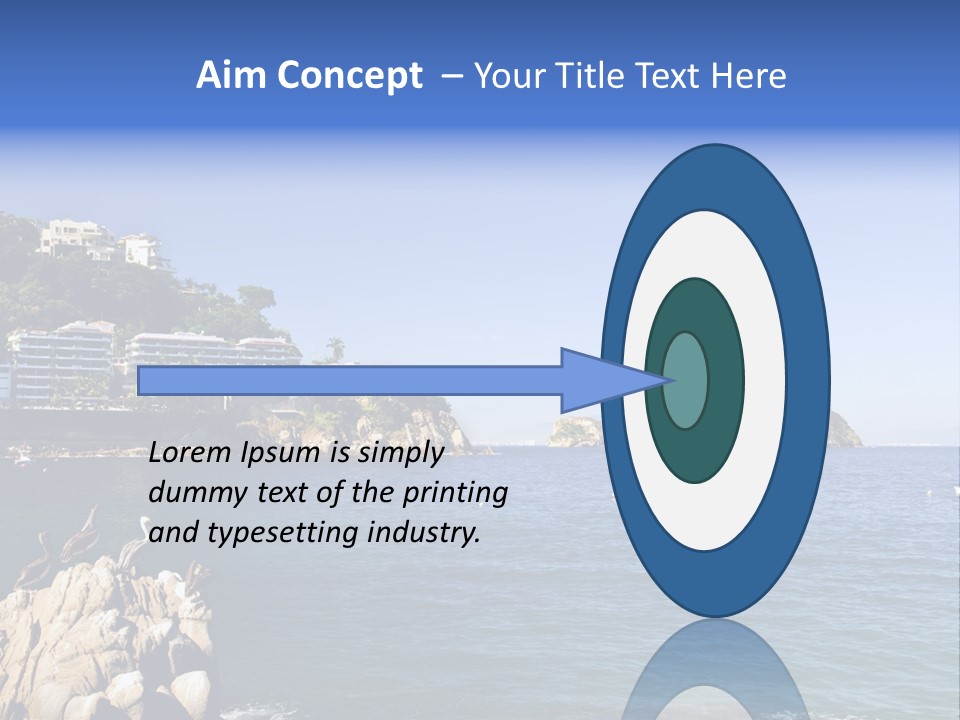 Resort Sand Surf PowerPoint Template