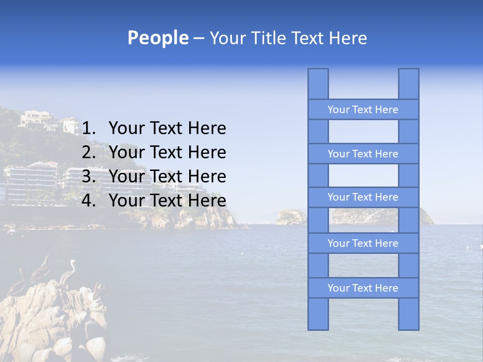 Resort Sand Surf PowerPoint Template