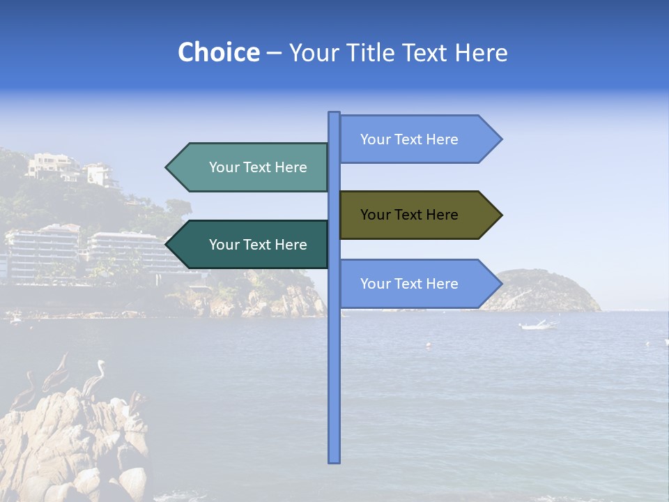 Resort Sand Surf PowerPoint Template