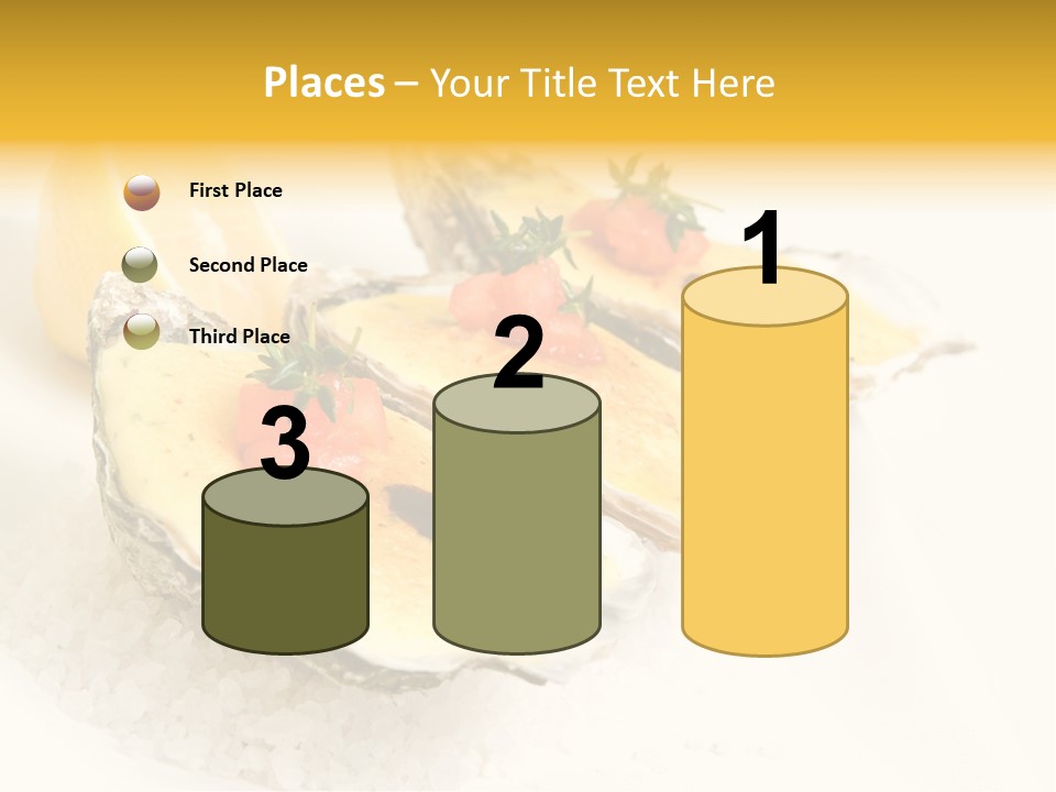 Raw White Food PowerPoint Template