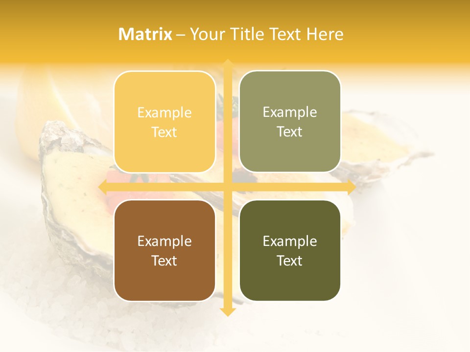 Raw White Food PowerPoint Template