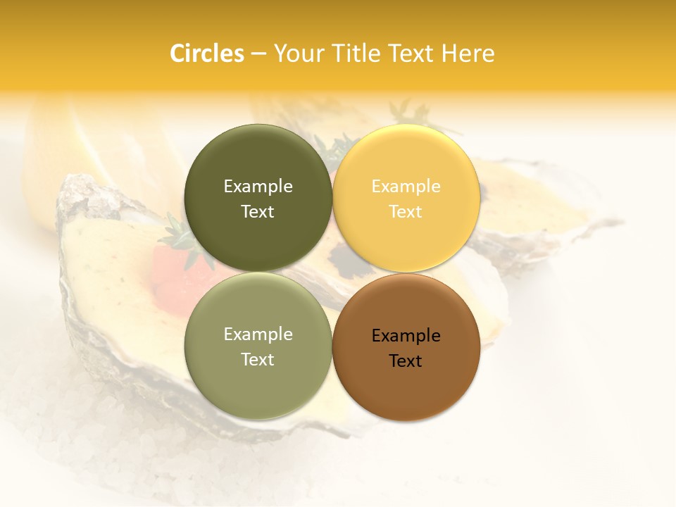 Raw White Food PowerPoint Template