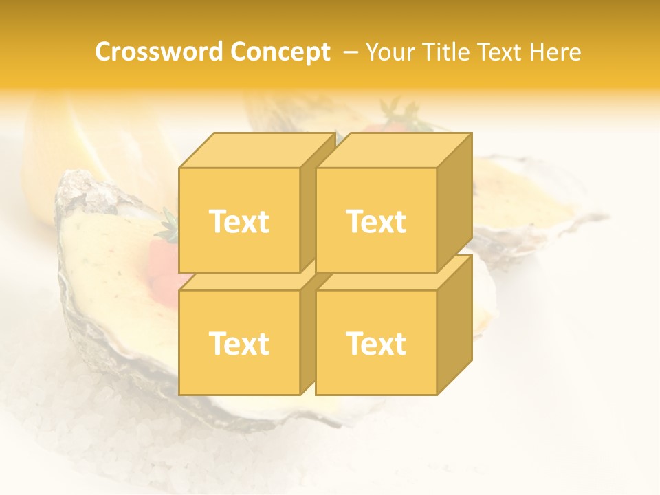 Raw White Food PowerPoint Template