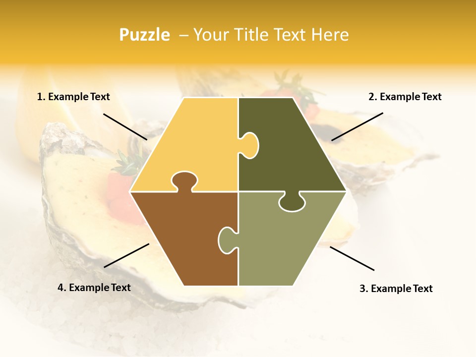 Raw White Food PowerPoint Template