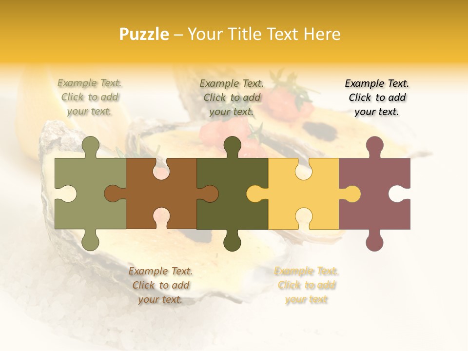 Raw White Food PowerPoint Template