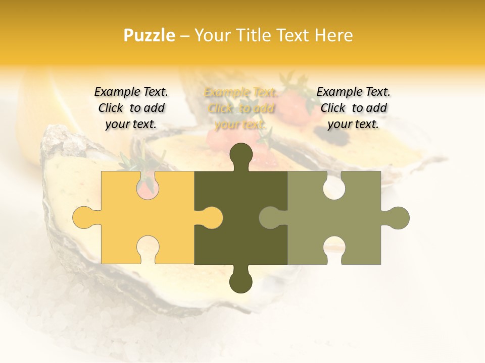 Raw White Food PowerPoint Template