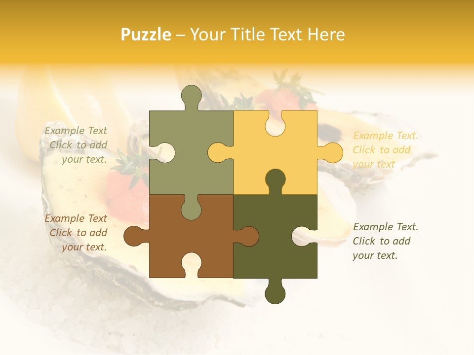 Raw White Food PowerPoint Template