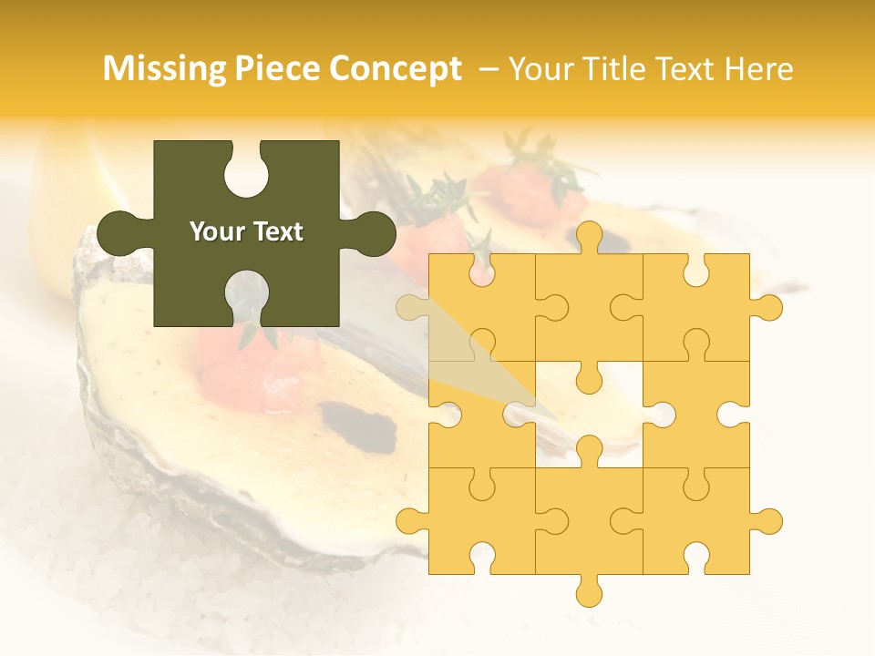 Raw White Food PowerPoint Template