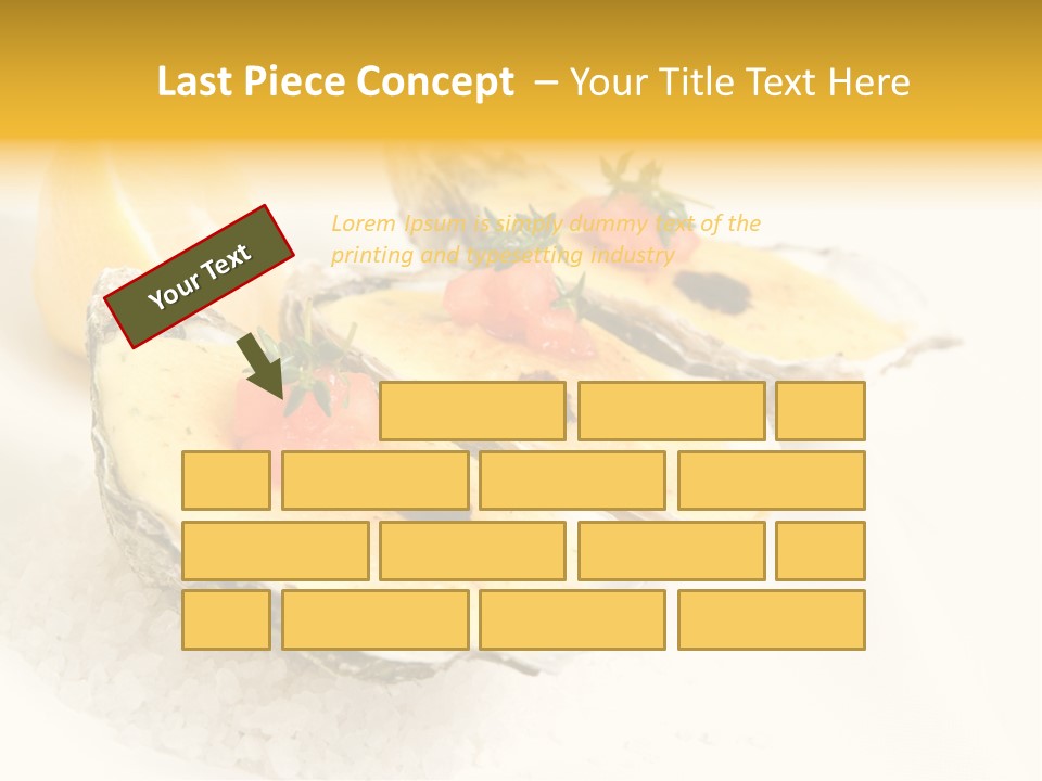 Raw White Food PowerPoint Template