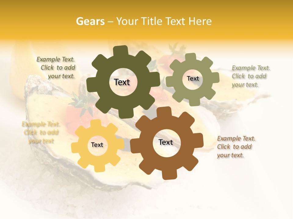 Raw White Food PowerPoint Template