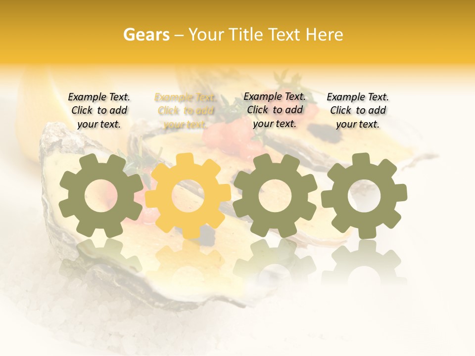 Raw White Food PowerPoint Template