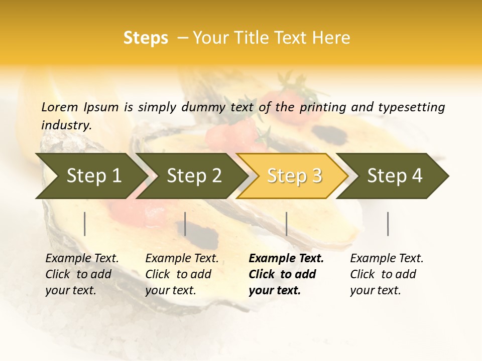 Raw White Food PowerPoint Template
