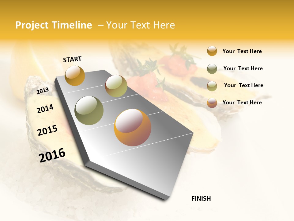 Raw White Food PowerPoint Template
