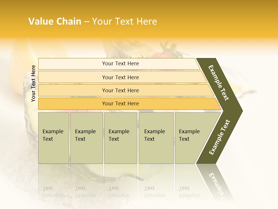 Raw White Food PowerPoint Template
