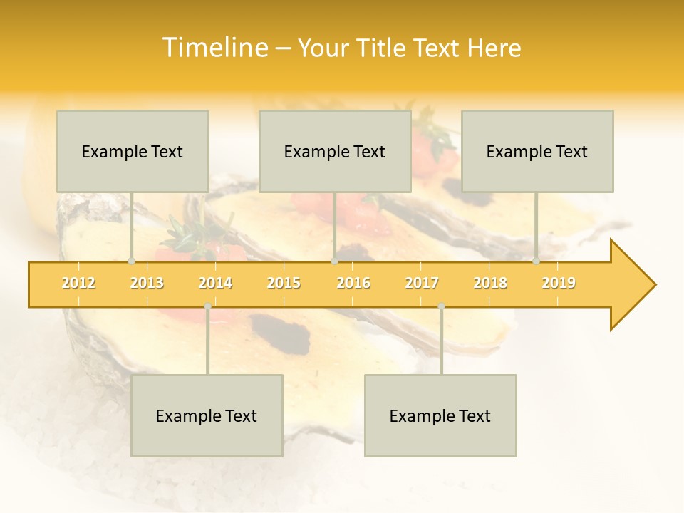 Raw White Food PowerPoint Template