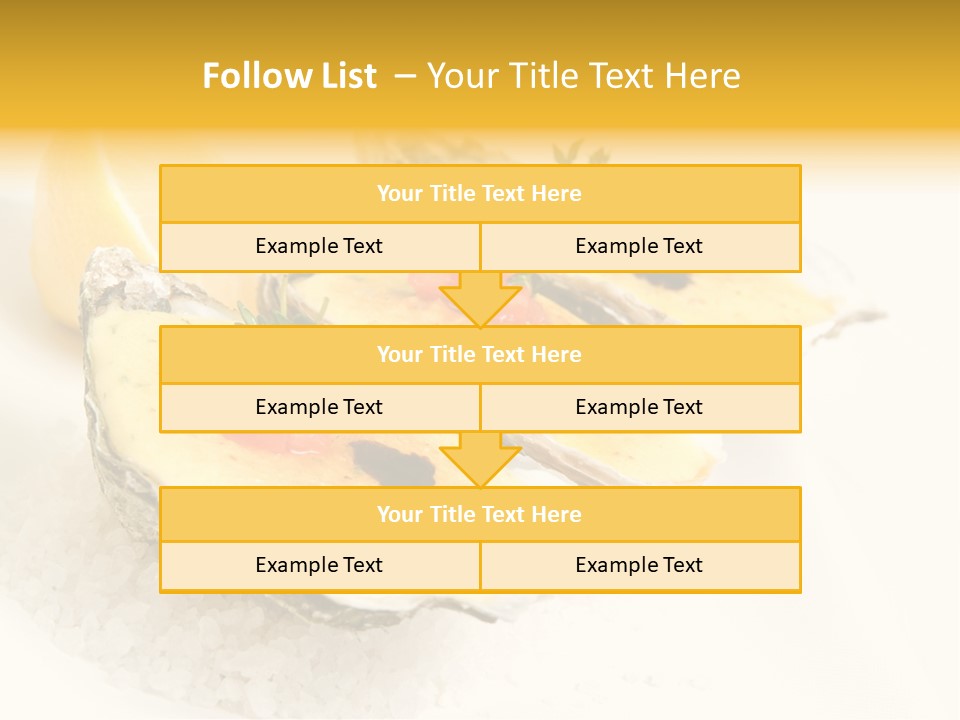 Raw White Food PowerPoint Template
