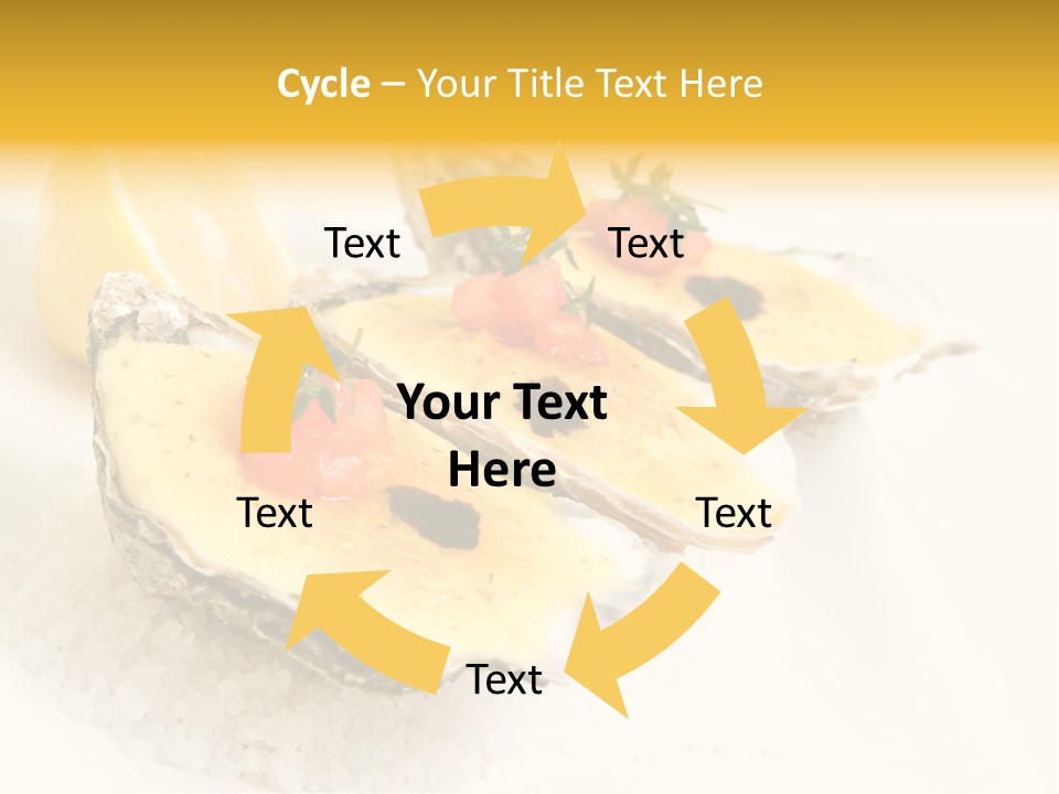 Raw White Food PowerPoint Template