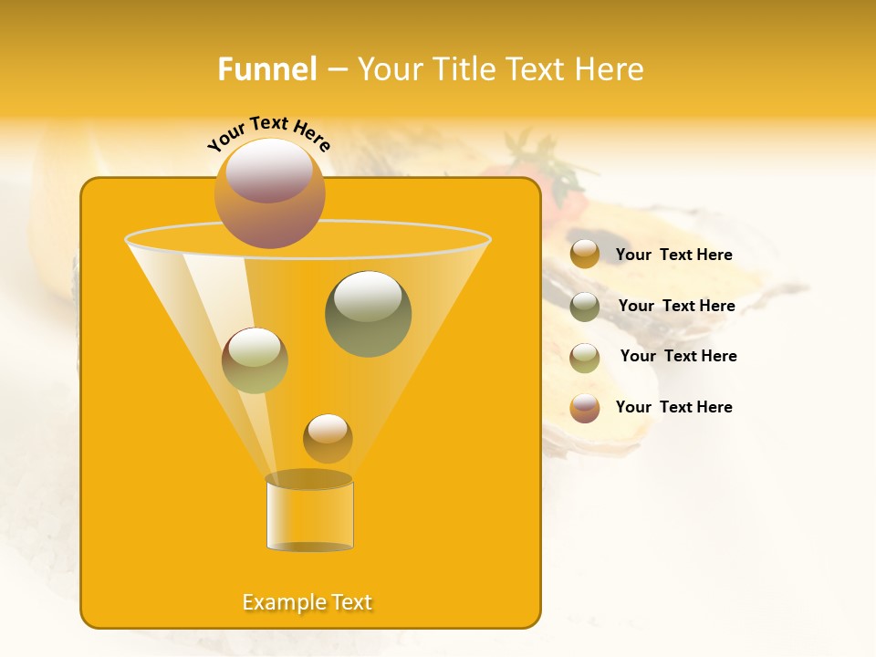 Raw White Food PowerPoint Template