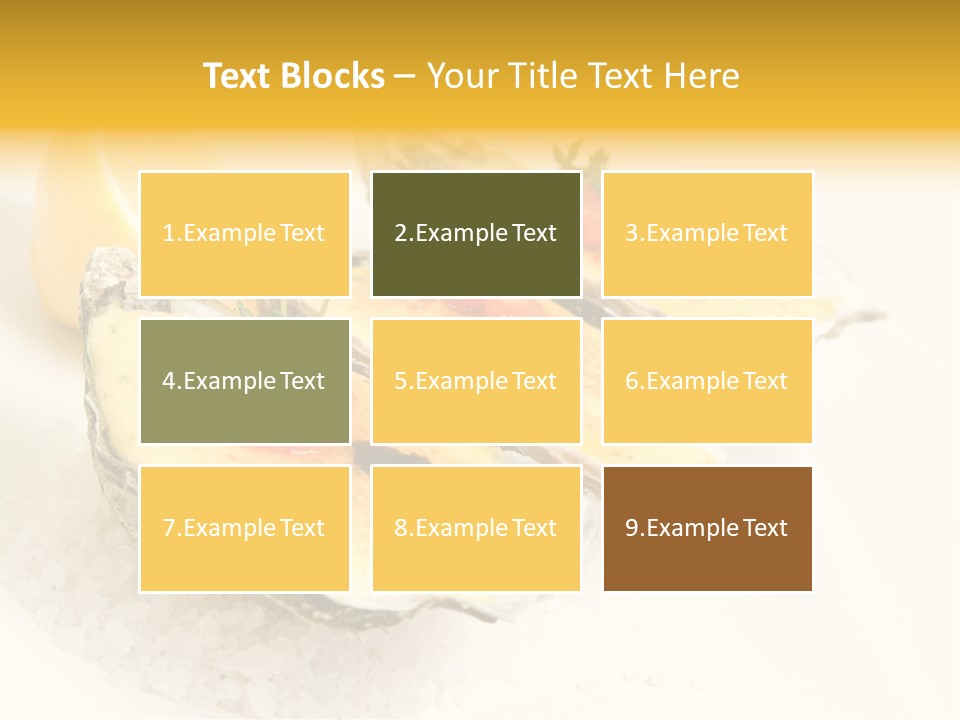 Raw White Food PowerPoint Template