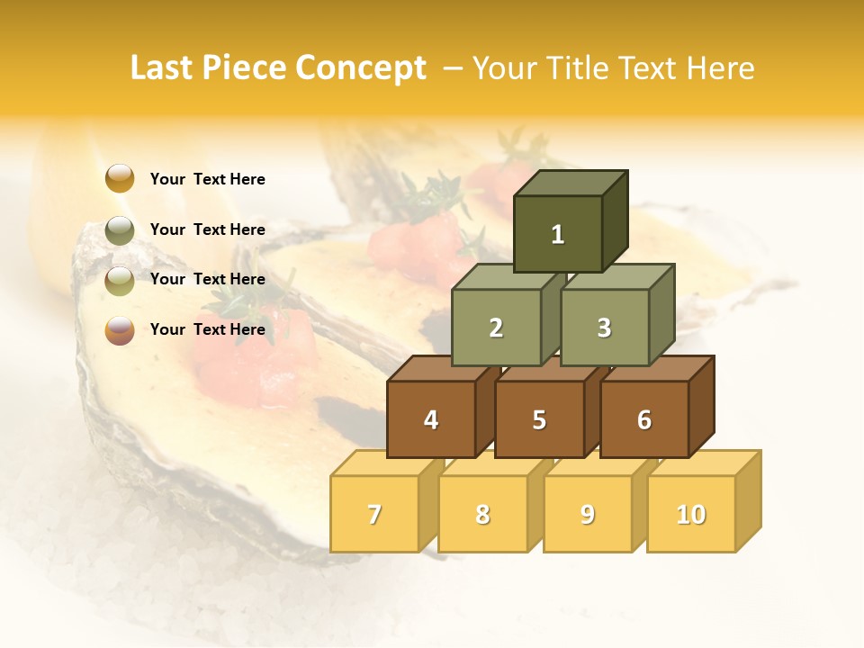 Raw White Food PowerPoint Template