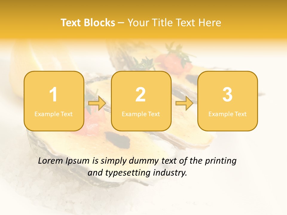 Raw White Food PowerPoint Template