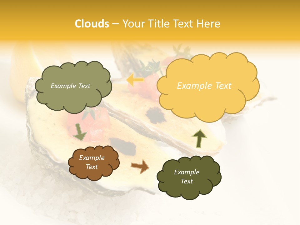 Raw White Food PowerPoint Template