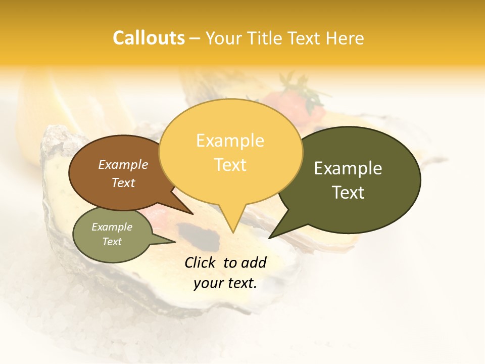 Raw White Food PowerPoint Template