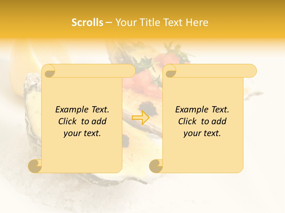 Raw White Food PowerPoint Template